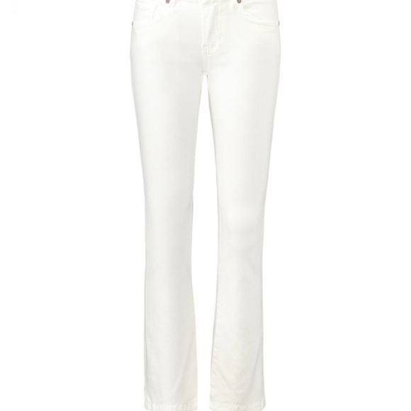 Cabi Kick It Crop Jeans Off White Size 6 - Picture 2 of 10